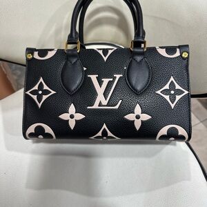 Louis Vuitton Black and Pink Highlights Monogram Satchel